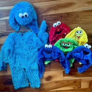 Halloween Sesame Street Costume & Hat Bundle